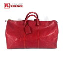 LOUIS VUITTON ルイヴィトン M42967 エピ キーポル50 旅行バッグ トラベルバッグ カバン ハンドバッグ ボストンバッグ エピレザー レディ...