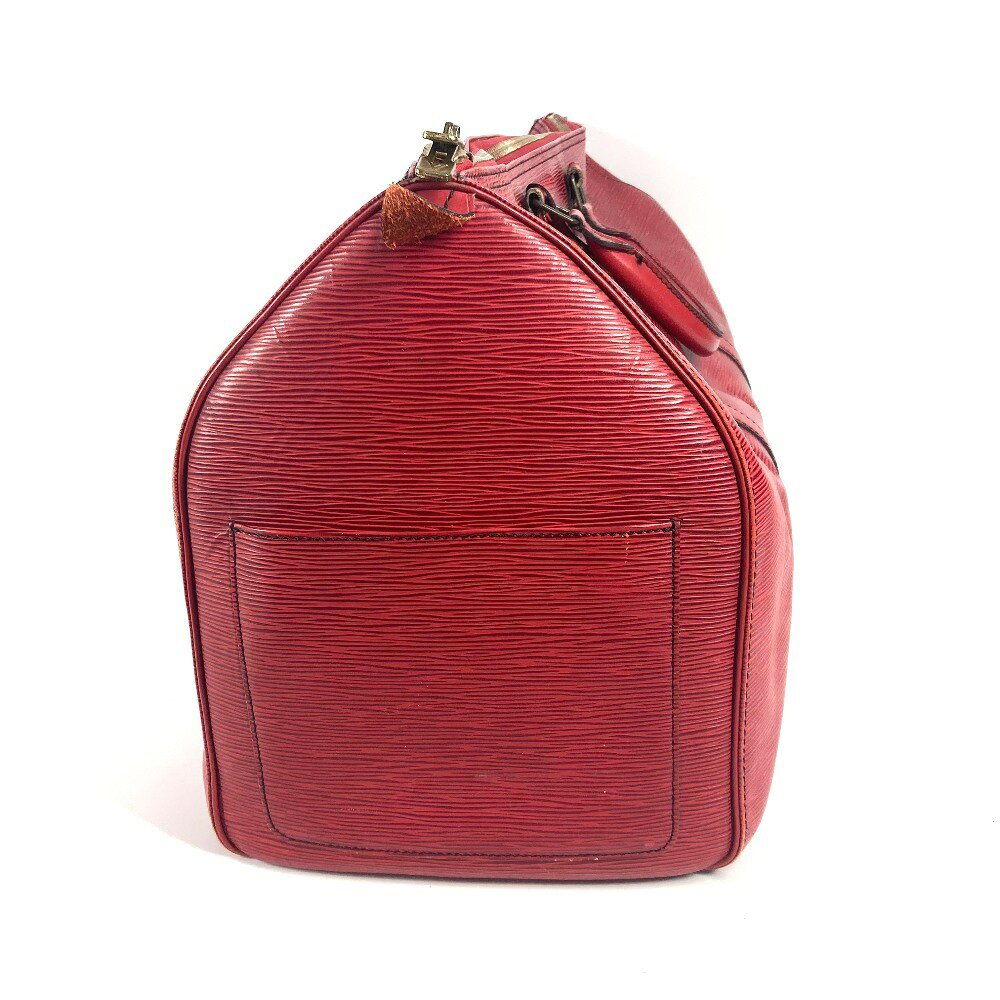LOUIS VUITTON ルイヴィトン M42967 エピ キーポル50 旅行バッグ トラベルバッグ カバン ハンドバッグ ボストンバッグ エピレザー レディース カスティリアンレッド レッド 【中古】