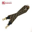 FENDI フェンディ ズッカ 付属品 アクセサリー ショルダーストラップ キャンバス/レザー レディース ブラウン 【中古】