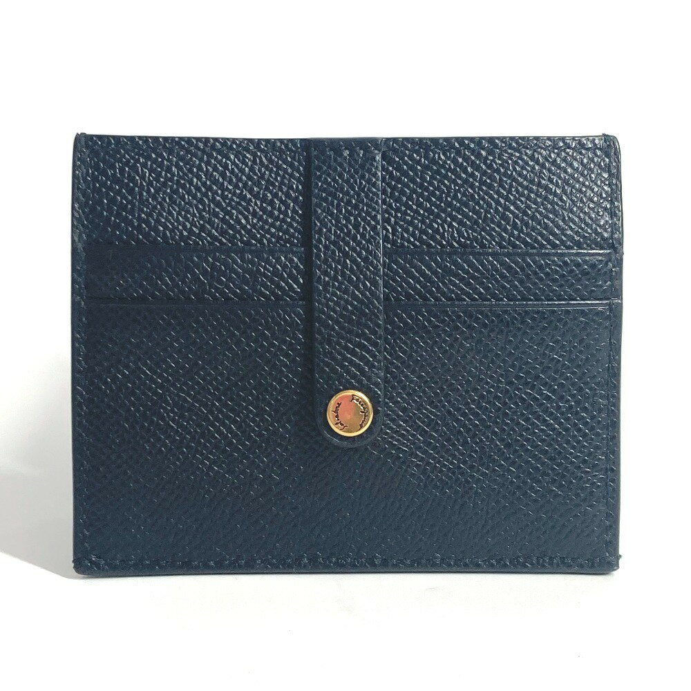 Salvatore Ferragamo サルヴァトーレフェラガモ 財布 小銭入れ 斜め掛け ポーチ ガンチーニ ロゴ カードコインケース カードケース チェーン付き 名刺入れ コインケース レザー レディース ブラック 新品同様 【中古】