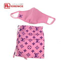 ブランドショップ リファレンスで買える「LOUIS VUITTON ルイヴィトン MP3087 モノグラム マスク・マイユ 巾着ポーチ セット ペア マスク ナイロン レディース ピンク 未使用 【中古】」の画像です。価格は33,000円になります。