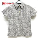 FENDI フェンディ ズッカ柄 アパレル トップス 半袖 総柄 Tシャツ ポロシャツ ポリアミド レディース ベージュ 【中古】