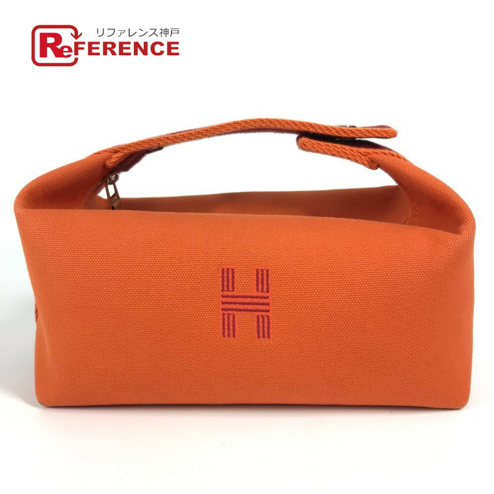 HERMES エルメス ブリッドアブラックPM ブリッドアブラック PM カバン バニティバッグ ハンドバッグ キャンバス レディース オレンジ 【中古】