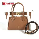 LOUIS VUITTON ルイヴィトン M58918 ファー モノグラム オンマイサイドPM オンマイサイド PM 2WAYバッグ ショルダーバッグ トートバッグ 斜め掛け ハンドバッグ レザー レディース キャメル ブラウン 新品同様 【中古】