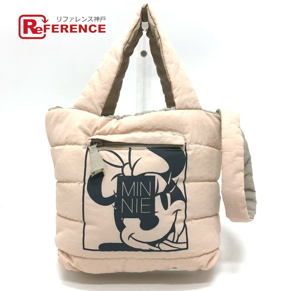 ZARA ザラ ディズニー MINIE リバーシブル 2WAY カバン バッグ ハンドバッグ ショルダーバッグ ナイロン レディース ピンク 【中古】のサムネイル