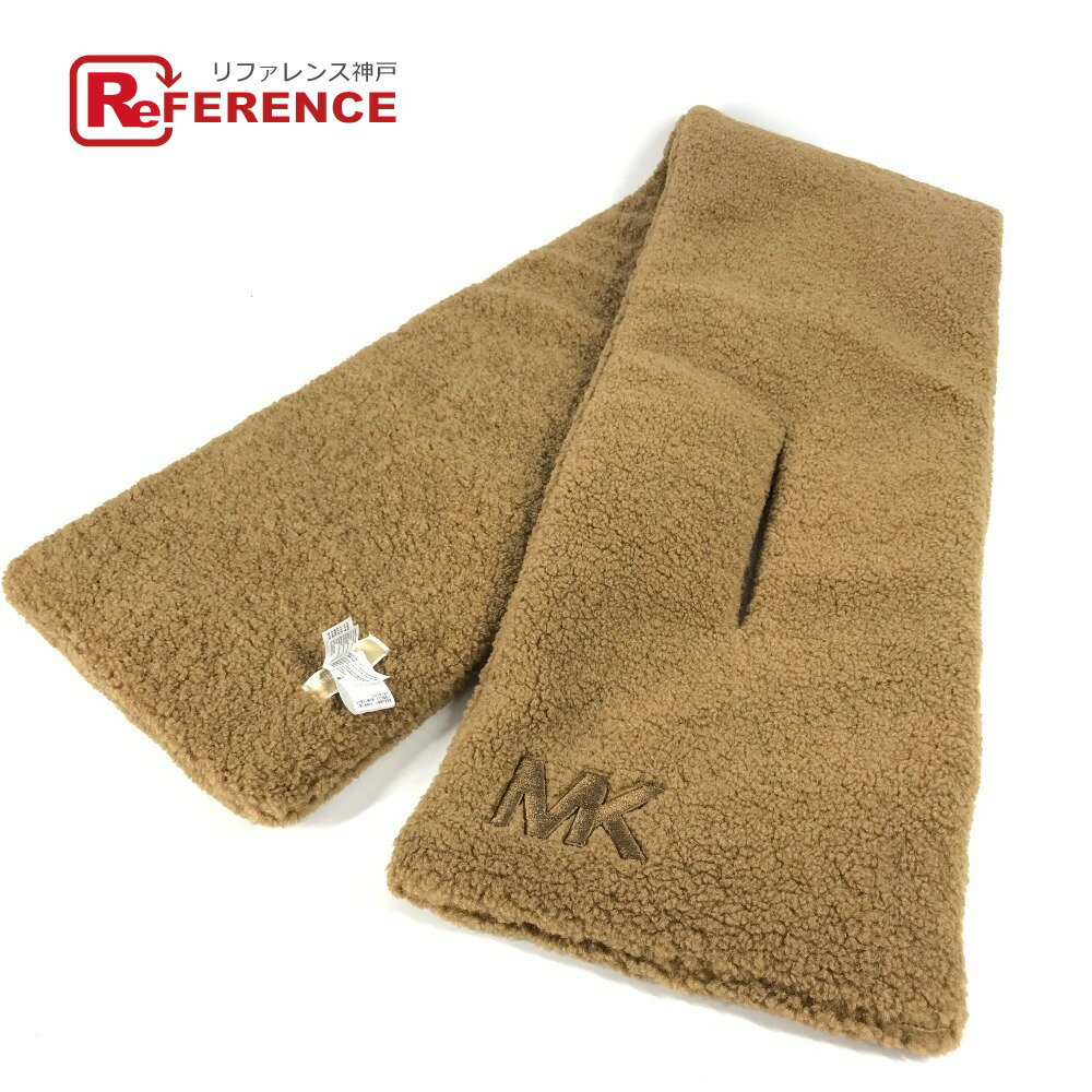 Michael Kors マイケルコース 538910 MK ロゴ ファー ティペット マフラー ポリエステル ユニセックス ブラウン 【中古】(4)