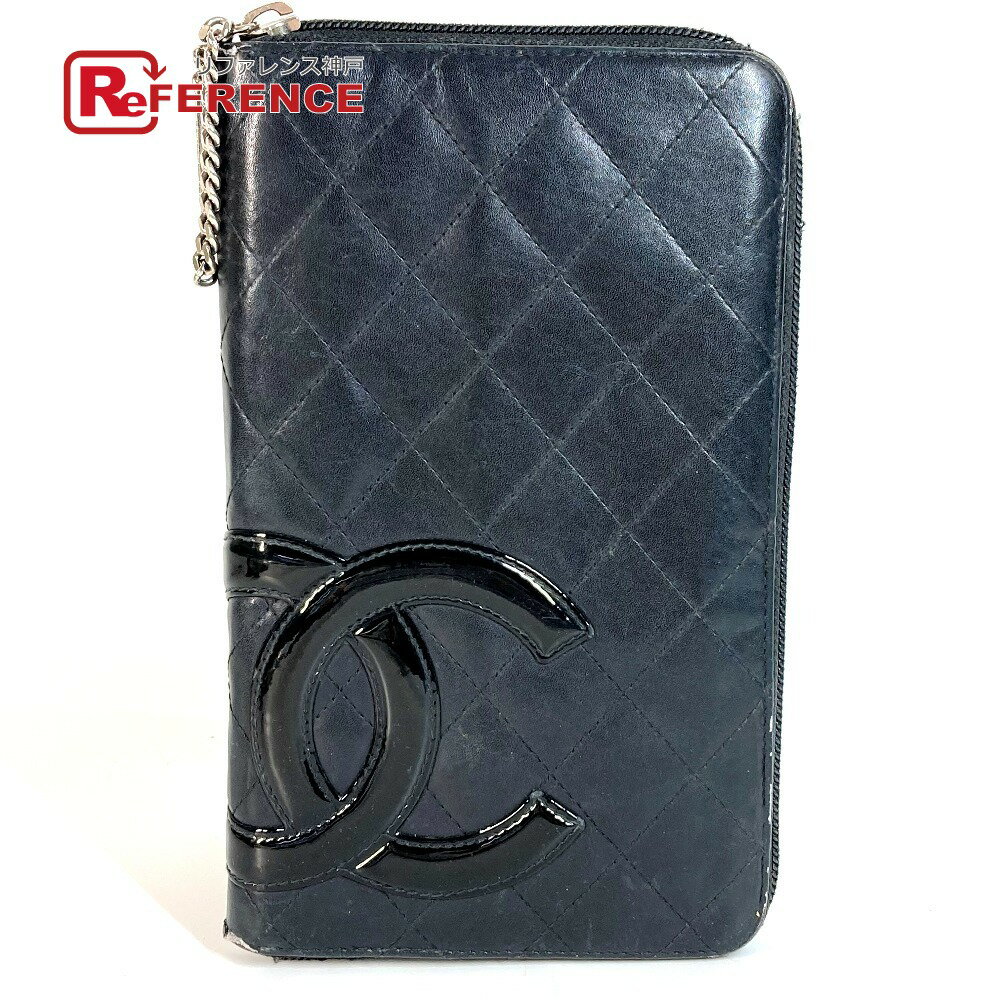 楽天市場】chanel シャネル カンボンライン ラウンドファスナー 長財布