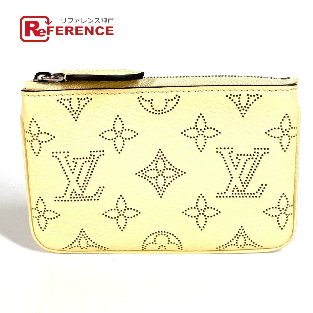 LOUIS VUITTON ルイヴィトン M81516 モノグラムマヒナ ポシェット・クレ 財布 コンパクトウォレット 小銭入れ キーホルダー付き 日本限定カラー コインケース モノグラムマヒナレザー ユニセックス バナナ イエロー 未使用 【中古】