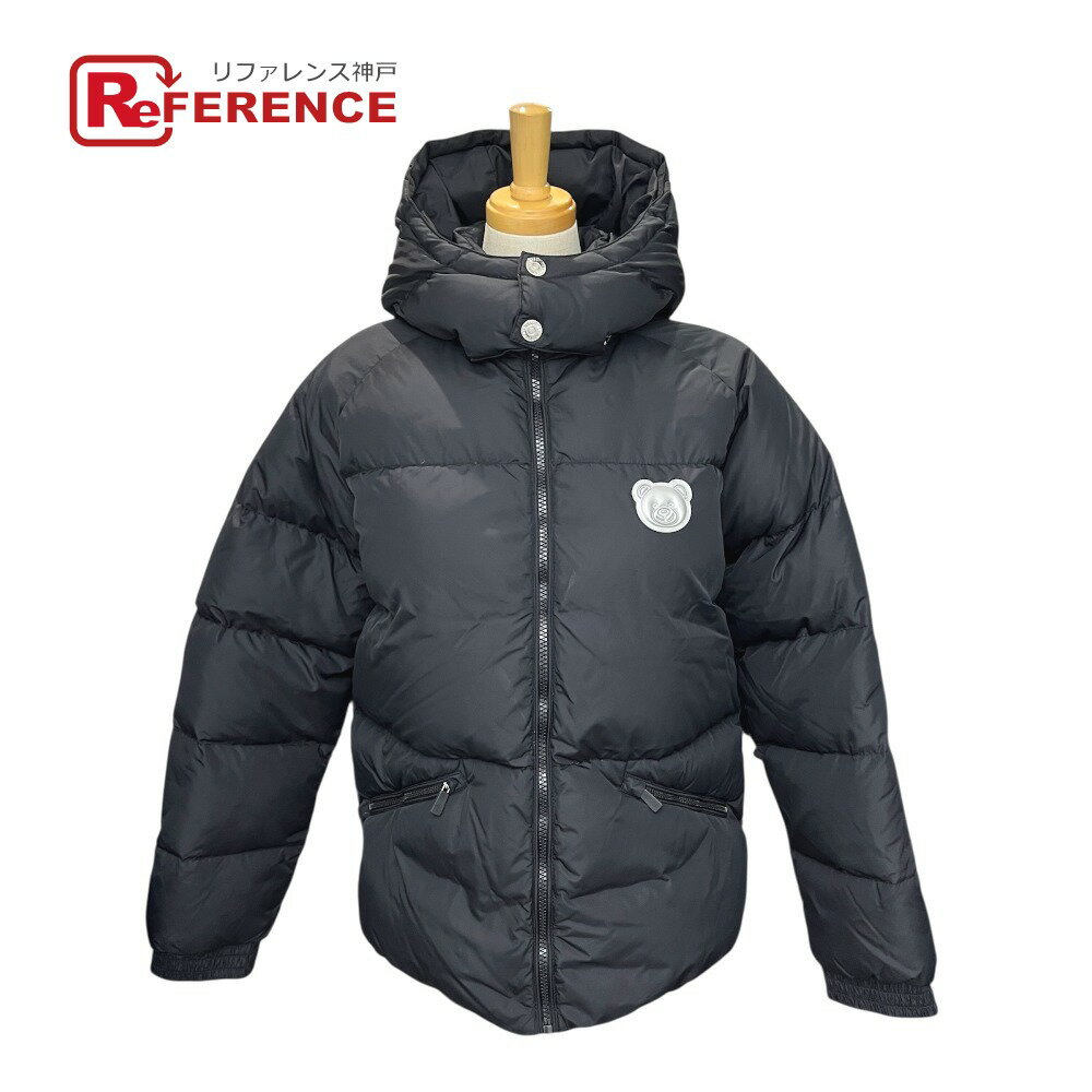 MOSCHINO モスキーノ テディベア フード アウター アパレル ダウン ダウンジャケット ナイロン キッズ ブラック 【中古】(4)