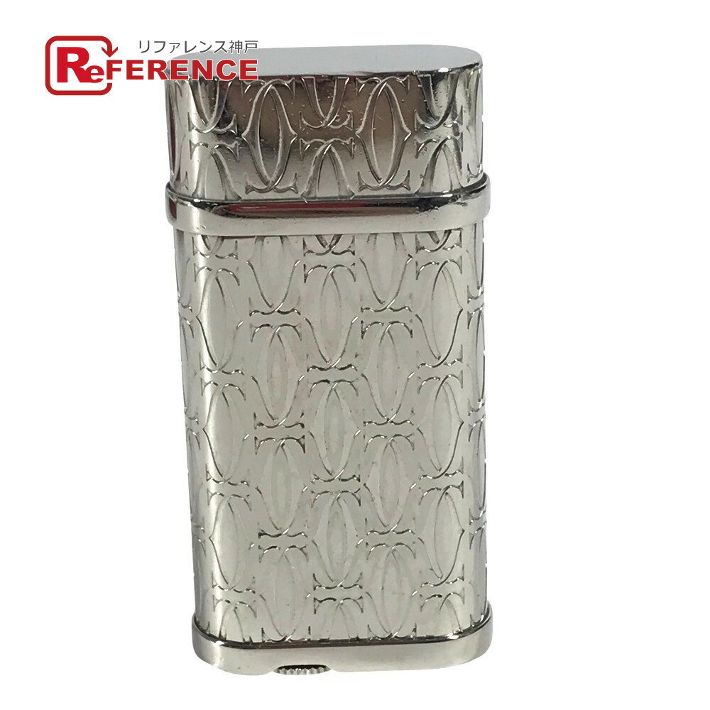 CARTIER カルティエ C ドゥ カルティエ デコール パラジウム ローラ ライター ロゴ ライター 真鍮 ユニセックス シルバー 【中古】