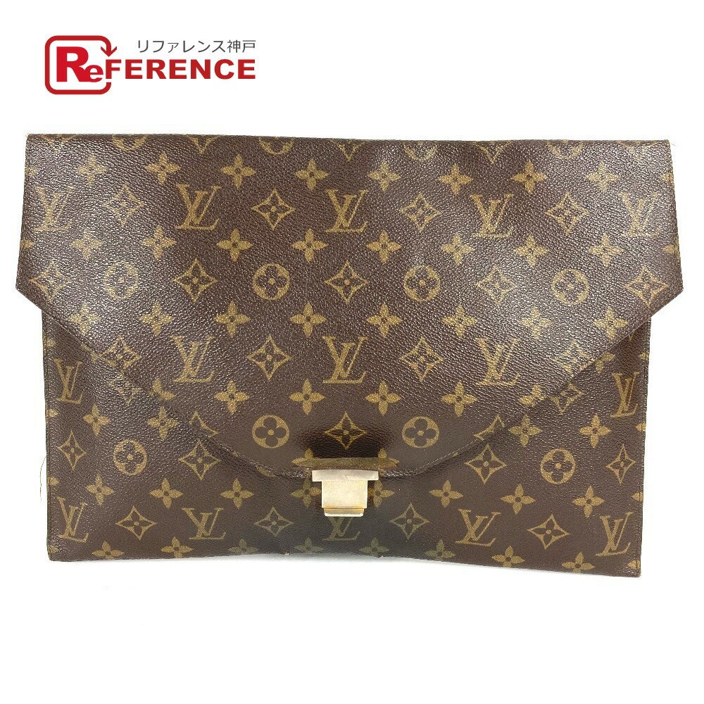 LOUIS VUITTON ルイヴィトン M53525 モノグラム ポッシュプレート カバン セカンドバッグ ポーチ クラッチバッグ モノグラムキャンバス ユニセックス ブラウン 【中古】