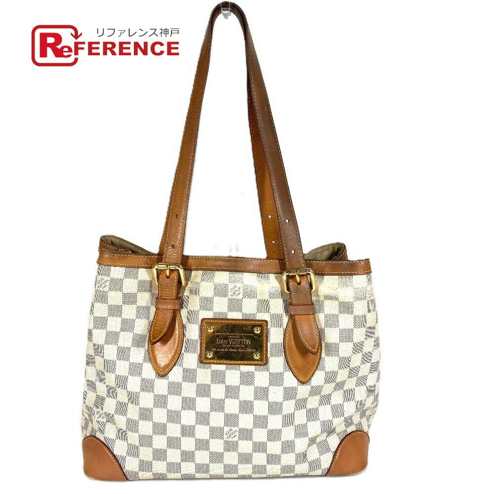 LOUIS VUITTON ルイヴィトン N51206 ダミエアズール ハムステッド MM ハムステッドMM カバン トートバッグ 肩掛け ショルダーバッグ ダミエアズールキャンバス レディース ホワイト 【中古】