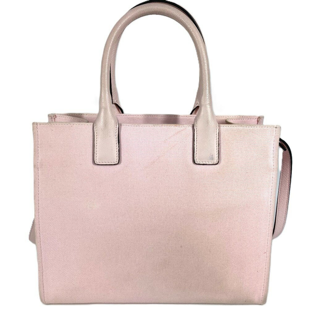 VERSACE ヴェルサーチ メデューサ ロゴ ラ・メドゥーサバッグ カバン 2WAYバッグ ハンドバッグ トートバッグ 斜め掛け ショルダーバッグ レザー/キャンバス レディース ピンク 【中古】