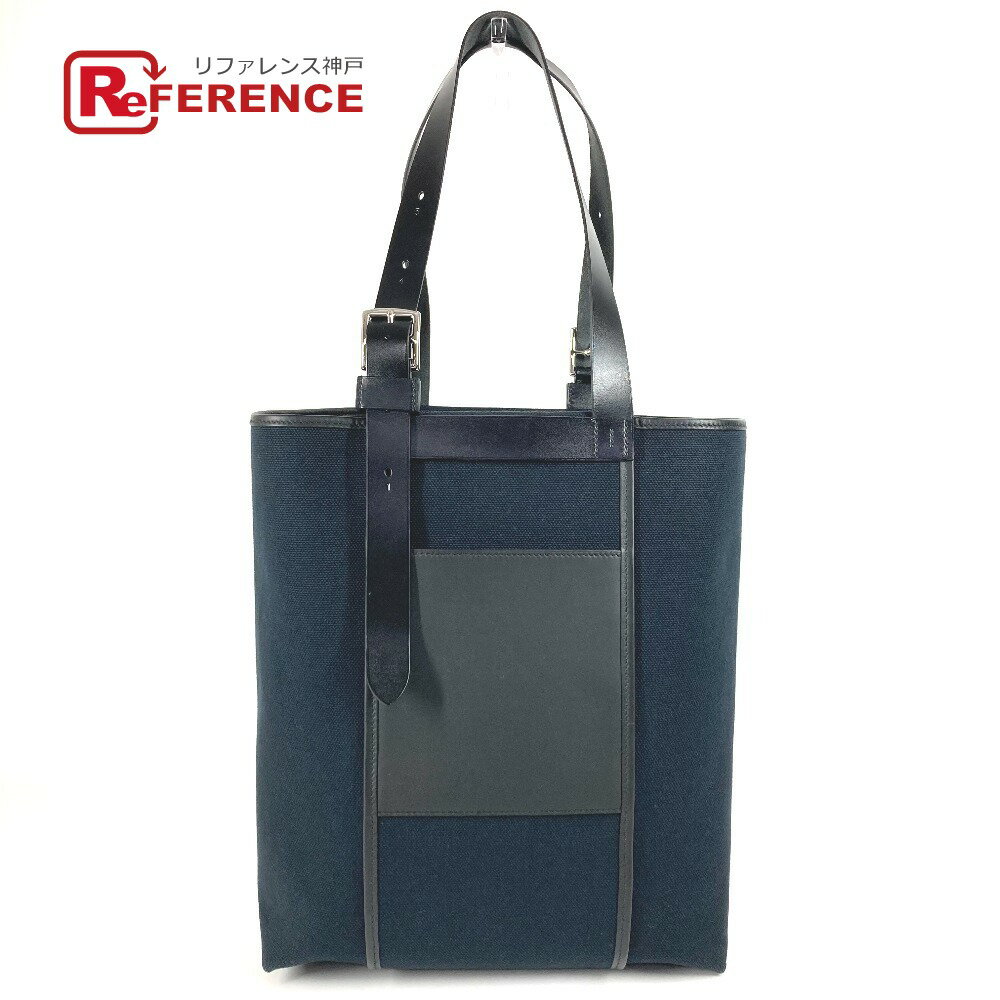 HERMES エルメス エトリヴィエール ポケット 27 トートバッグ カバン 肩掛け 縦型トート ショルダーバッグレザー ユニセックス ブラック 【中古】のサムネイル