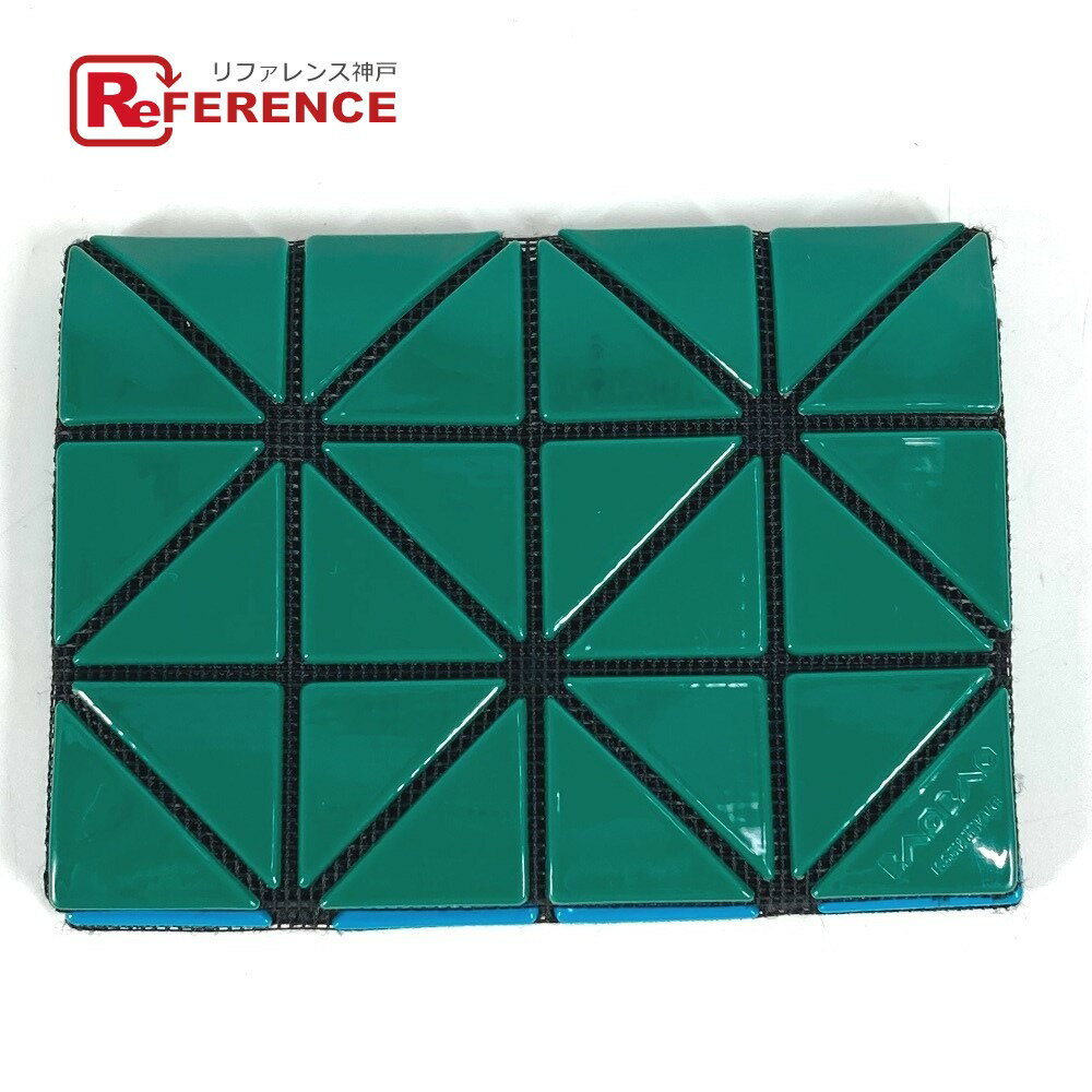 ISSEY MIYAKE イッセイミヤケ BB83-AG711-67 バイカラー BAOBAO バオバオ カードケース 名刺入れ パスケース カードケース PVC ユニセックス グリーン 【中古】