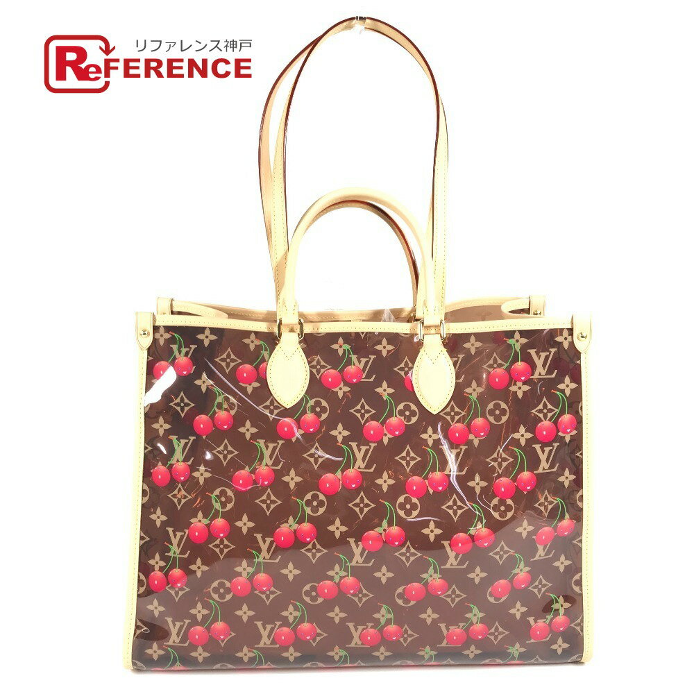 LOUIS VUITTON ルイヴィトン M14306 LV × TM モノグラム 村上隆 オンザゴー GM オンザゴーGM カバン ショルダーバッグ レザー/PVC レディース ブラウン 新品同様 【中古】