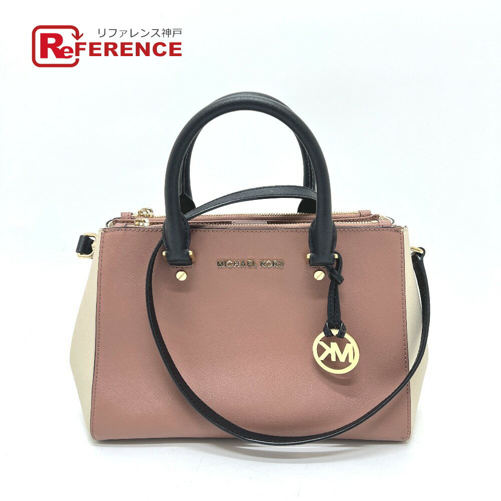 Other - Michael Kors マイケルコース トリコロール ロゴ ハンドバッグ ハンドバッグ PVC レディース ホワイト 【中古】