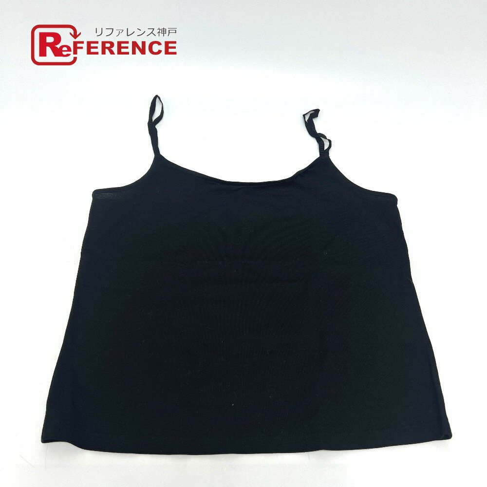 LE CIEL BLEU ルシェルブルー 19A63317 アパレル 服 トップス クロップド丈 タンクトップ コットン レディース ブラック 新品同様 【中古】
