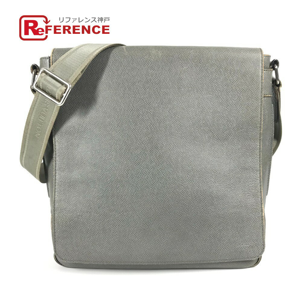 Rakuten - LOUIS VUITTON ルイヴィトン M32700 タイガ ロマンPM ロマン PM カバン メッセンジャーバッグ フラップ ショルダーバッグ タイガレザー ユニセックス グラシエ グレー 【中古】