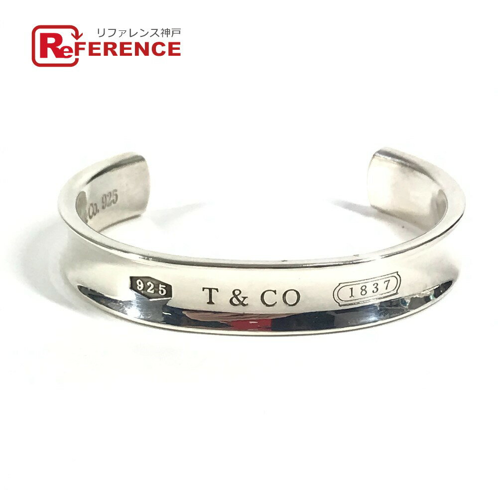 TIFFANY&Co. ティファニー ロゴ T＆C 1837 カフ バングル アクセサリー ブレスレット SV925 レディース シルバー 【中古】