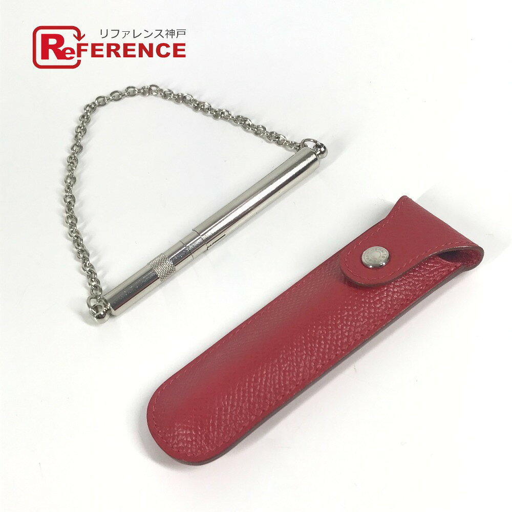 HERMES エルメス ヴィンテージ ホイッスル 笛 インテリア チェーン 雑貨 メタル ユニセックス レッド ..