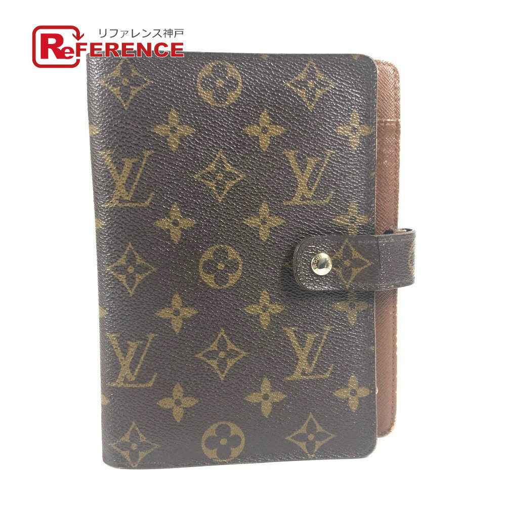 LOUIS VUITTON ルイヴィトン R20105 モノグラム アジェンダ MM アジェンダMM システム手帳 ステーショナリー 手帳カバー モノグラムキャンバス ユニセックス ブラウン 【中古】