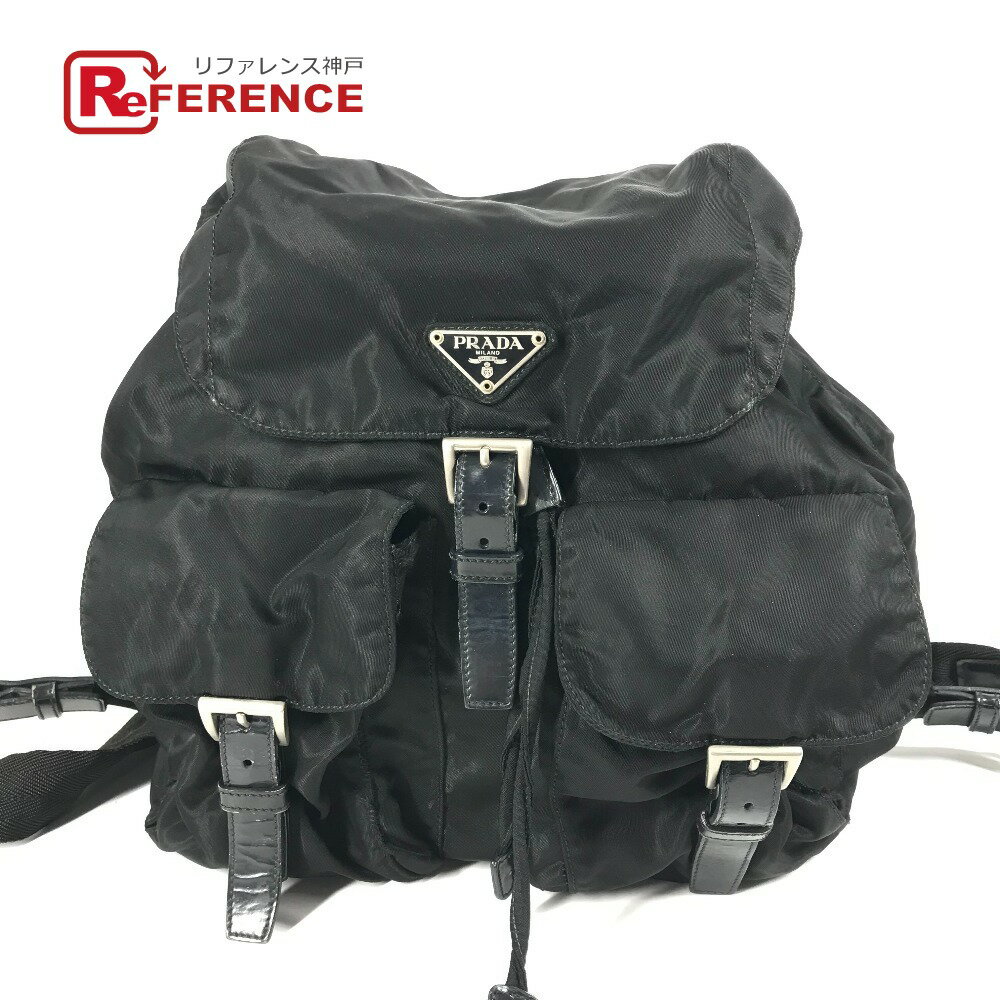 PRADA �ץ�� �ȥ饤���󥰥���� ���ѥ��� �ץ졼�� ���Х� �Хå��ѥå� ���å����å� �쥶��/�ʥ����� ��˥��å��� �֥�å� ����š�