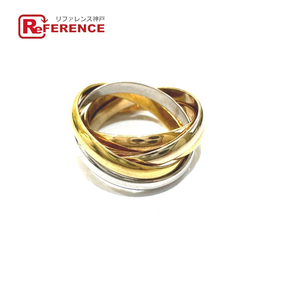 CARTIER カルティエ K18トリニティ 5連 アクセサリー スリーカラー ゴールド リング・指輪 K18 /K18PG レディース ゴールド×ピンクゴールド×ホワイトゴールド 【中古】