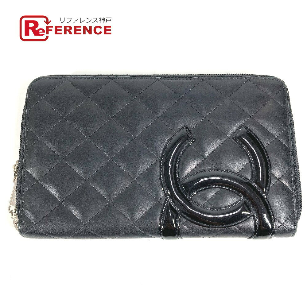 楽天市場】chanel シャネル カンボンライン ラウンドファスナー 長財布
