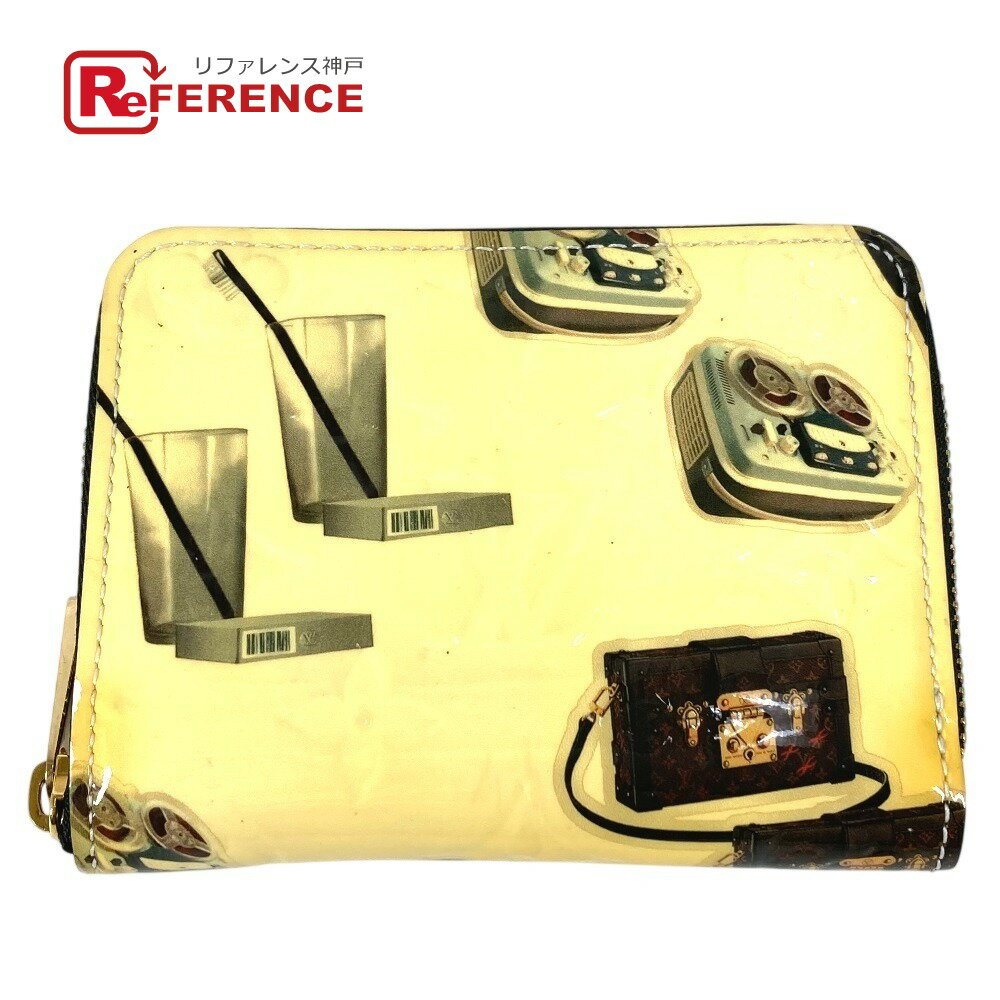 LOUIS VUITTON - LOUIS VUITTON ルイヴィトン M50372 ニコラジェスキュール ジッピーコインパース ラウンドファスナー 財布 小銭入れ コインケース パテントレザー ユニセックス ブラック 【中古】