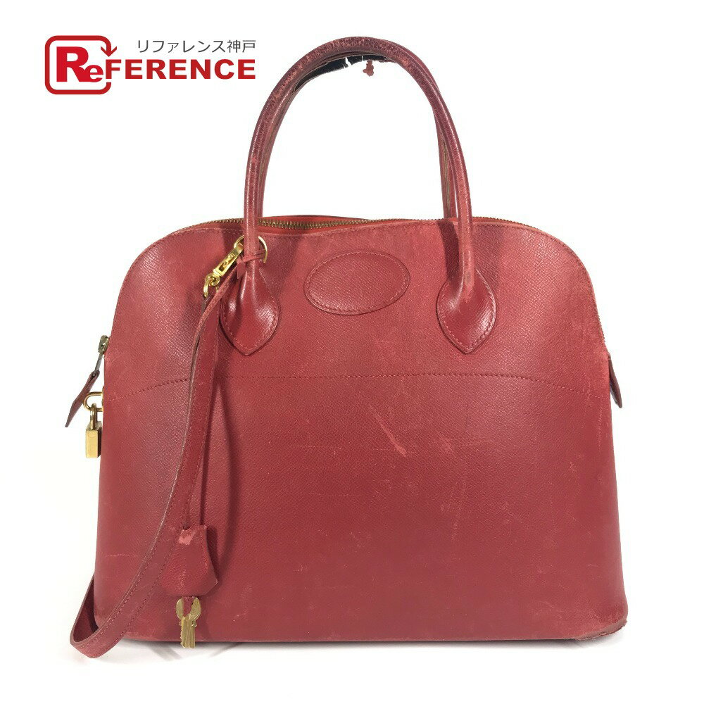 HERMES エルメス 斜め掛け ボリード35 ボリード 35 2WAYバッグ ショルダーバッグ カバン ハンドバッグ クシュベル レディース レッド 【中古】