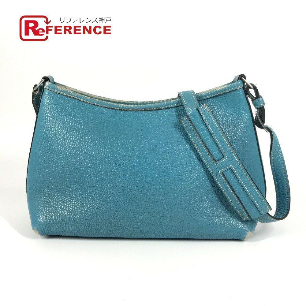HERMES エルメス ベルランゴPM ベルランゴ PM カバン 斜め掛け ポシェット ショルダーバッグ レザー ユニセックス ブルー 【中古】