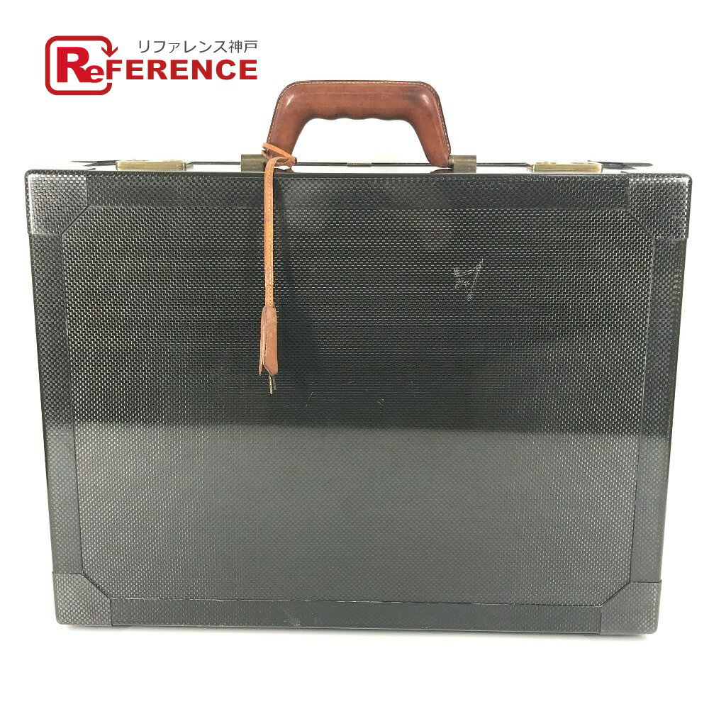 HERMES エルメス 150周年記念 500個限定 エスパスGM エスパス GM アタッシュケース ブリーフケース トランク ビジネスバッグ カーボン /レザー ユニセックス ブラック 【中古】