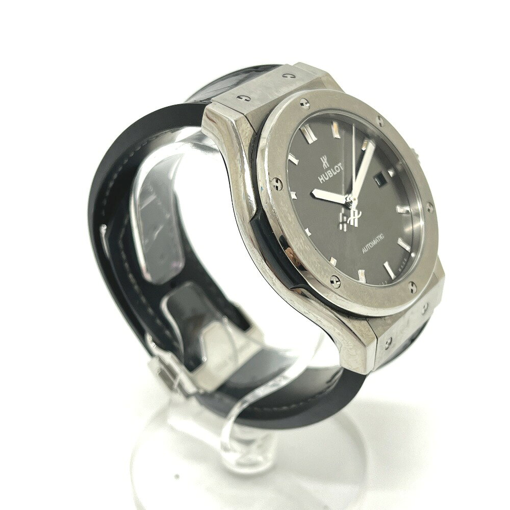 HUBLOT ウブロ 542.NX.7071.LR クラシックフュージョン レーシング 自動巻き 腕時計 SS メンズ グレー文字盤 シルバー 【中古】