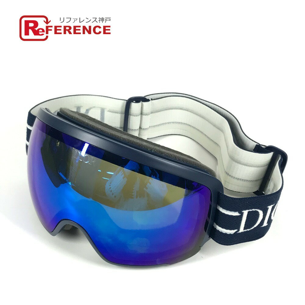 Dior ディオール DIOR AND POC ピーター・ドイグ スキーゴーグル レギュラーフィット めがね メガネ アイウェア 眼鏡 サングラス プラスチック ユニセックス ネイビー 【中古】