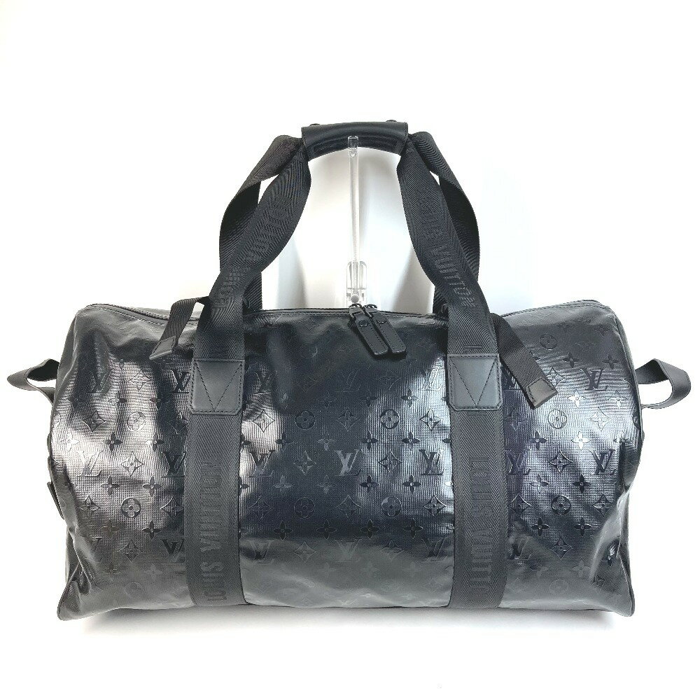 LOUIS VUITTON ルイヴィトン M23786 LV SKI モノグラムストーム キーポル55 キーポル 55 カバン 旅行バッグ トラベルバッグ 2WAYバッグ ショルダーバッグ ボストンバッグ レザー ユニセックス ブラック 新品同様 【中古】 2