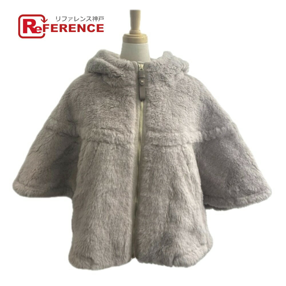 樂天商城 - MAX MARA マックスマーラ 25247361926 ペタロ テディベア ケープ アパレル アウター フード付 ポンチョ アルパカ レディース グレーベージュ ベージュ 未使用 【中古】