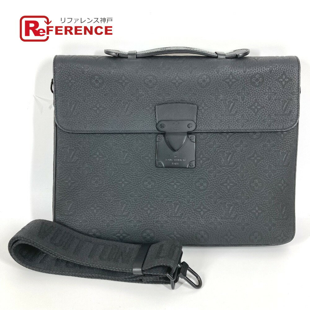 LOUIS VUITTON ルイヴィトン M20835 モノグラム トリヨン Sロック・ブリーフケース ビジネスバッグ 2WAYバッグ ショルダーバッグ カバン ハンドバッグ トリヨンレザー ユニセックス ノワール ブラック 【中古】