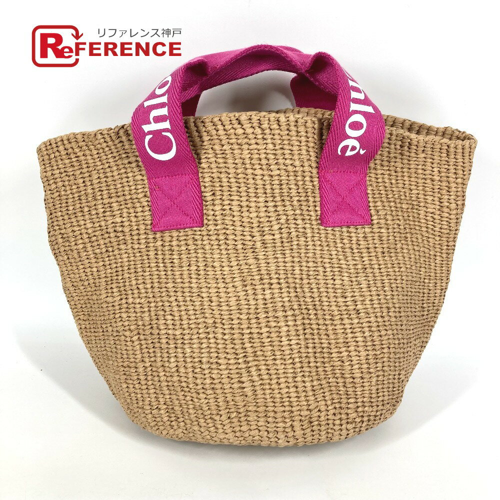 Chloe クロエ Mifuko ミフコ バスケットバッグ カゴバッグ かご トートバッグ ハンドバッグ レディース ベージュ 【中古】