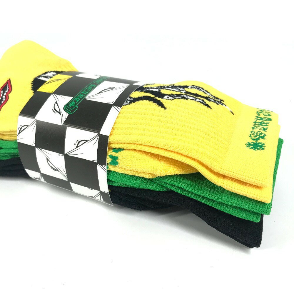 CHROME HEARTS ������ϡ��� MATTY BOY BRAIN Socks �ޥåƥ��ܡ��� ���å��� ���� 3­���å� 3�� ���� ���åȥ� /�ݥꥦ�쥿�� ��� ���꡼��ߥ������� ̤���� ����š�