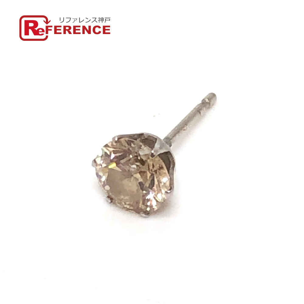 jewelry ジュエリー Pt900 1Pダイヤ アクセサリー ジュエリー 片耳用 ピアス Pt900 レディース シルバー 【中古】