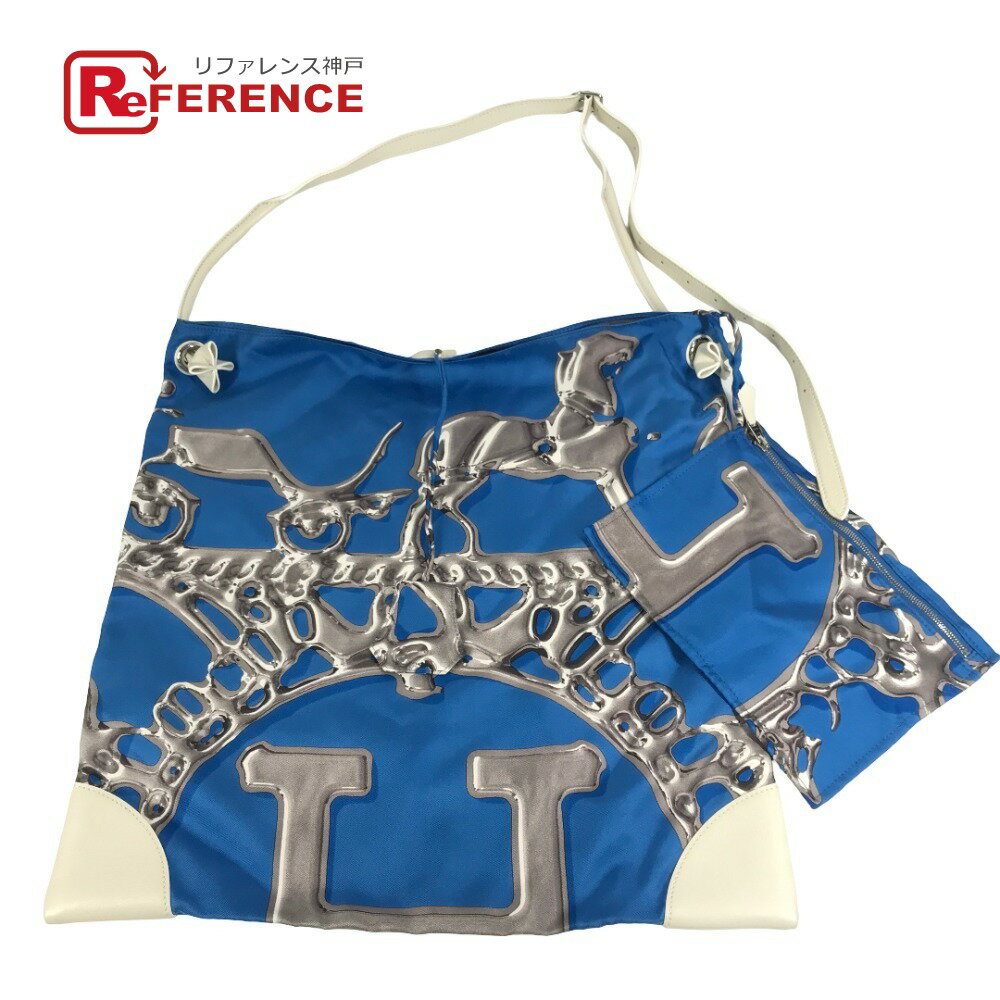 Rakuten - HERMES エルメス ポーチ付き シルキーシティGM シルキーシティ GM 斜め掛け カバン ショルダーバッグ シルク /レザー レディース ホワイト 【中古】