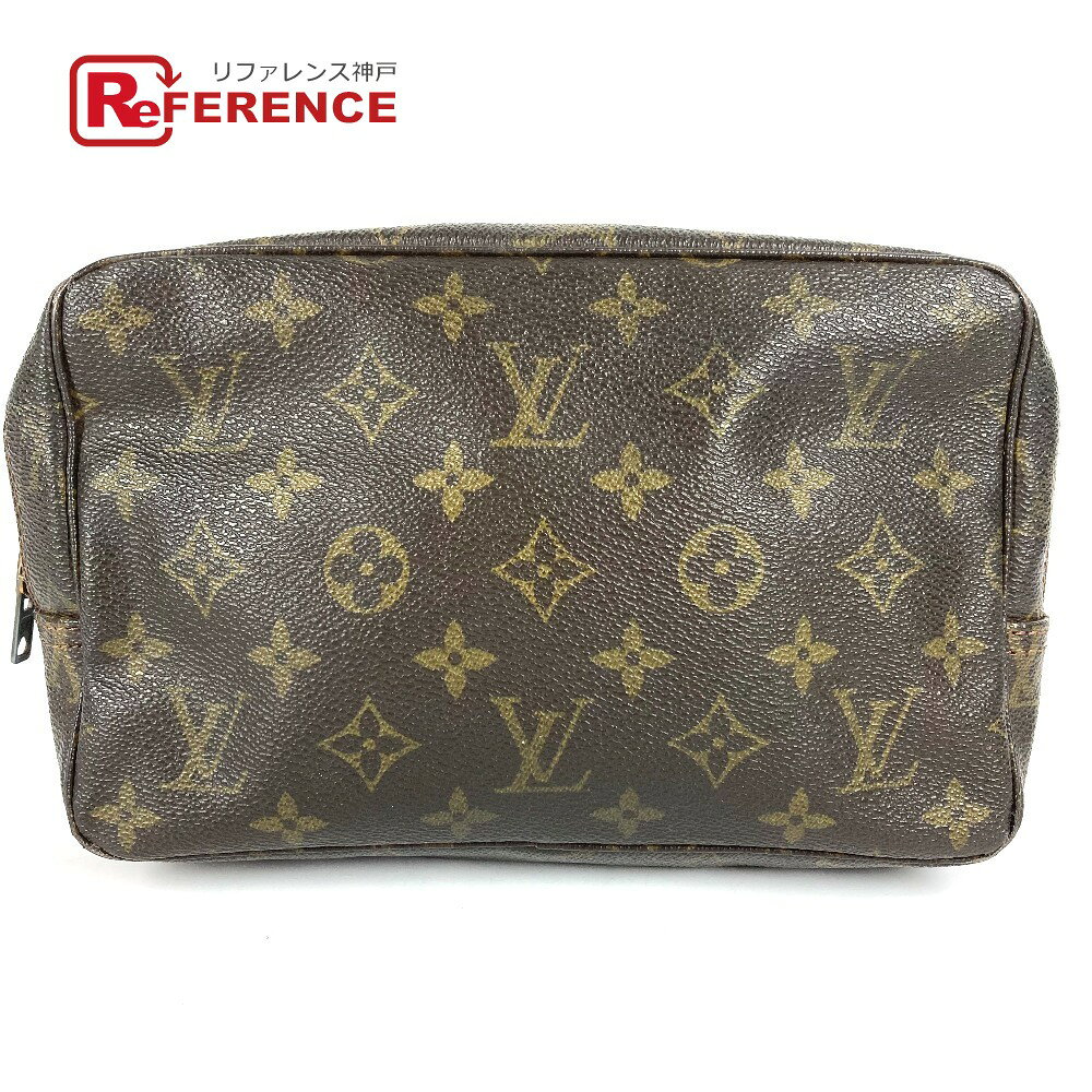 LOUIS VUITTON ルイヴィトン M47524 モノグラム トゥルーストワレット23 トゥルーストワレット 23 メイクポーチ 化粧ポーチ クラッチバッグ セカンドバッグ 化粧ポーチ モノグラムキャンバス ユニセックス ブラウン 【中古】