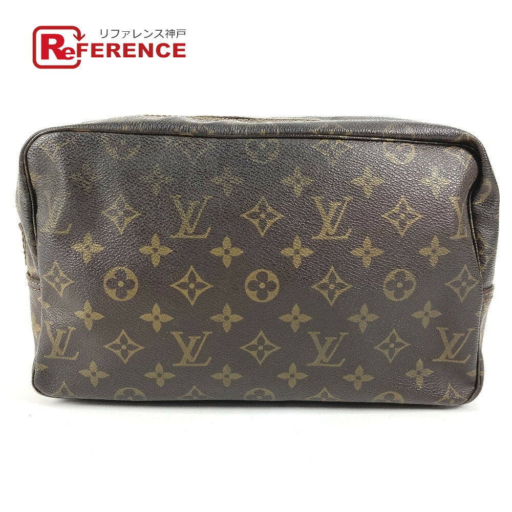 LOUIS VUITTON ルイヴィトン M47522 モノグラム トゥルーストワレット28 トゥルーストワレット 28 メイクポーチ 化粧ポーチ クラッチバッグ セカンドバッグ 化粧ポーチ モノグラムキャンバス ユニセックス ブラウン 【中古】