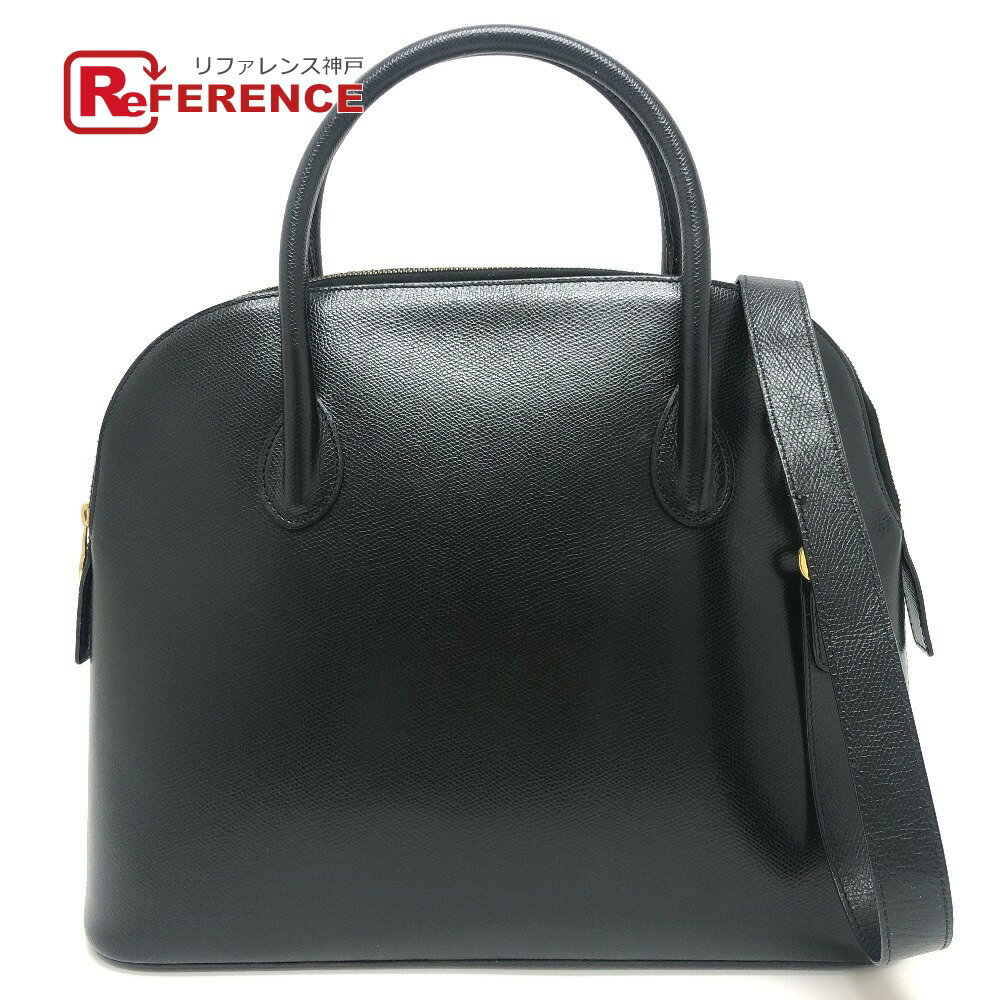 CELINE セリーヌ ボーリング カバン ラージ 2WAY トートバッグ ヴィンテージ 肩掛け ハンドバッグ レザー レディース ブラック 【中古】