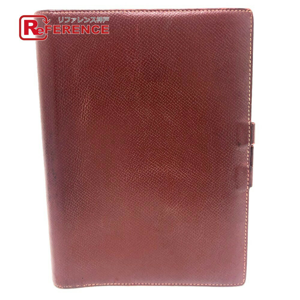 HERMES エルメス アジェンダGM ノートカバー アジェンダカバー 手帳カバー ヴォーエプソン レディース ルージュアッシュ 【中古】
