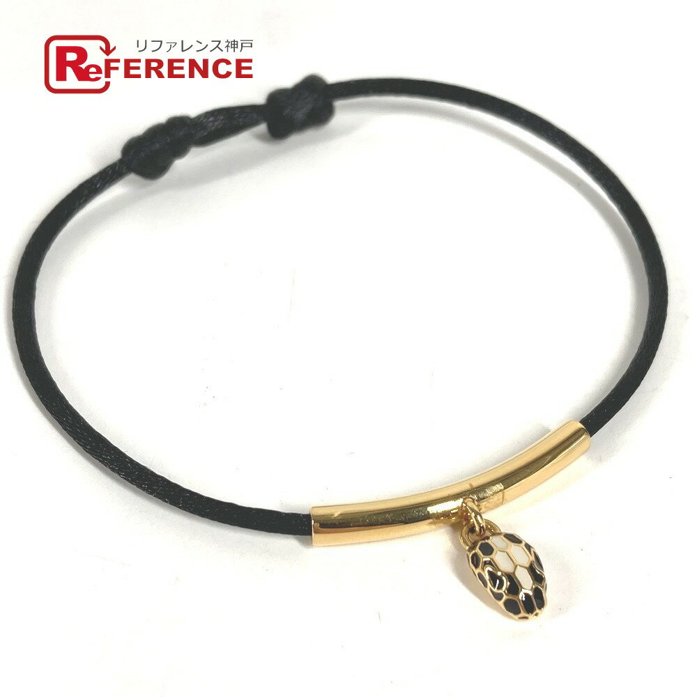 BVLGARI ブルガリ セルペンティ フォーエバー ブレスレット アクセサリー ジュエリー ブレスレット ファブリック ユニセックス ブラック 【中古】