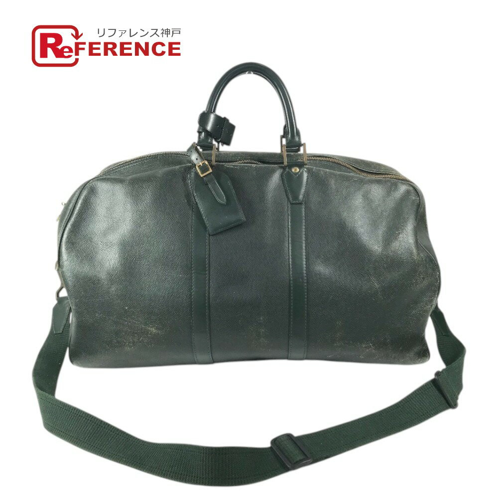 LOUIS VUITTON ルイヴィトン M30114 タイガ ケンダルGM ケンダル GM ハンドバッグ 旅行バッグ カバン ボストンバッグ タイガレザー メンズ カーキ 【中古】