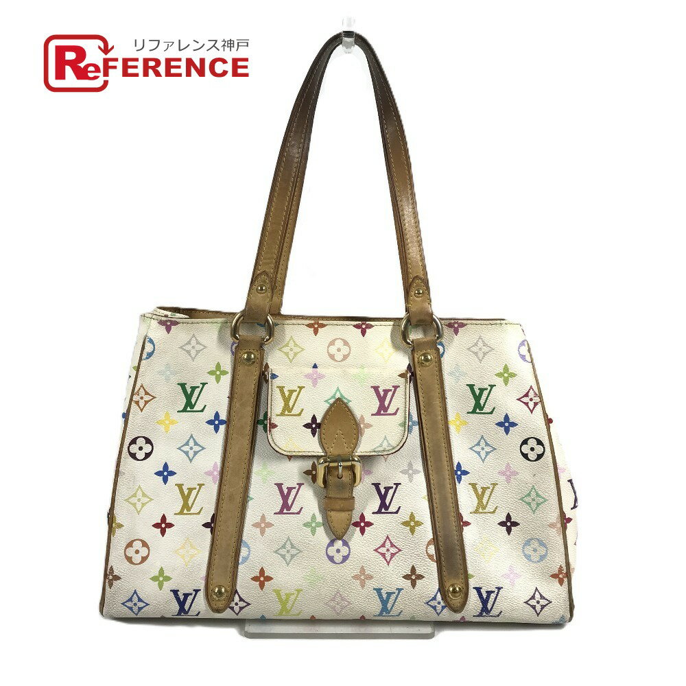 本物 ルイヴィトン LOUIS VUITTON LV オーレリア MM モノグラム マルチカラー ショルダーバッグ トートバッグ ブロン ホワイト M40094 ビトン バッグ 中古・ LOUIS VUITTON - ルイヴィトン LOUIS VUITTON オーレリア MM