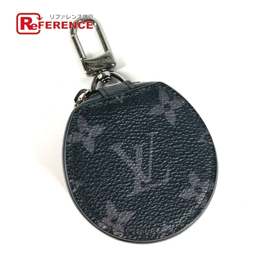 LOUIS VUITTON ルイヴィトン GI0496 モノグラムエクリプス エテュイ・イヤホン イヤフォン バッグチャーム キーホルダー モノグラムエクリプスキャンバス ユニセックス ブラック 【中古】